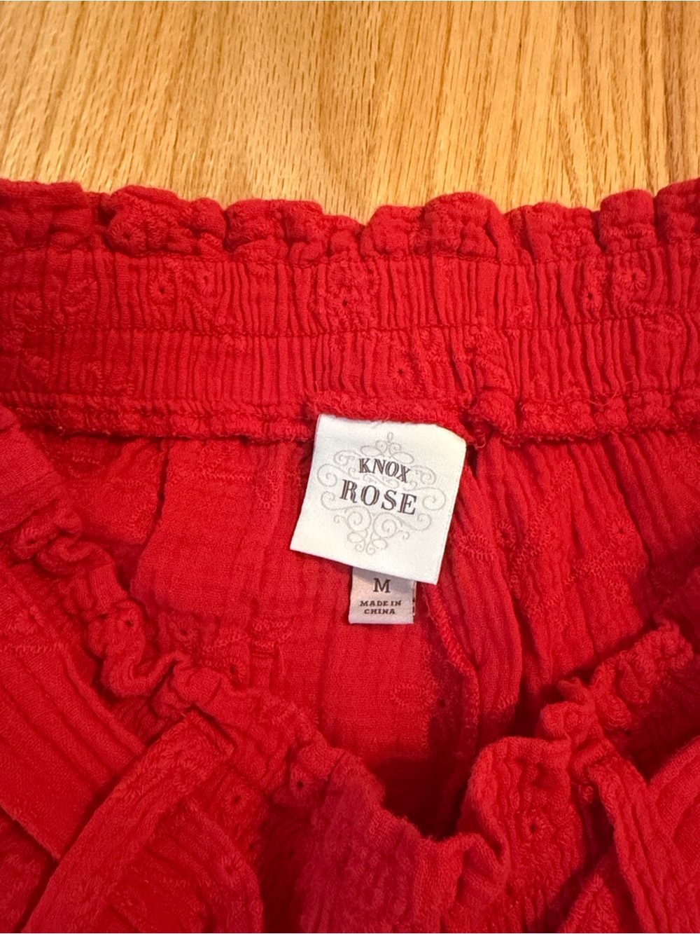 Knox Rose Red High-Waist Tie-Belt Shorts - Picture 4 of 6